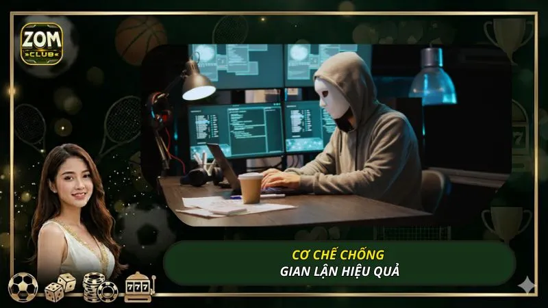 Cơ chế chống gian lận hiệu quả