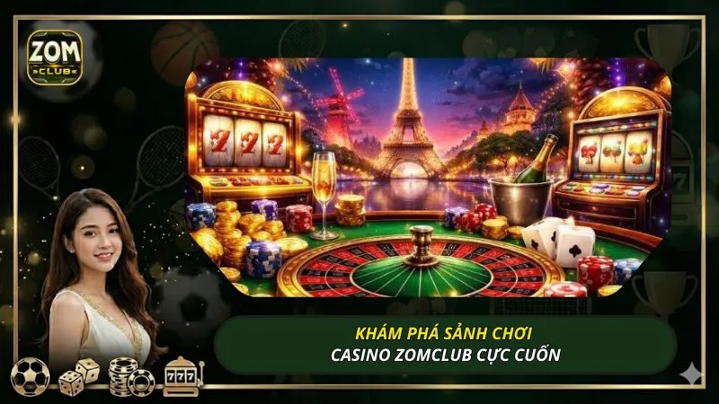 Khám phá sảnh chơi Casino ZOMCLUB cực cuốn