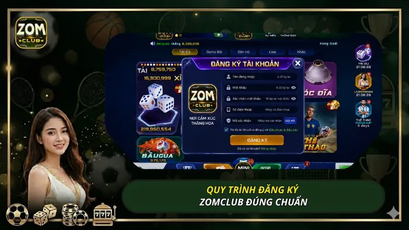 Quy trình đăng ký ZOMCLUB đúng chuẩn