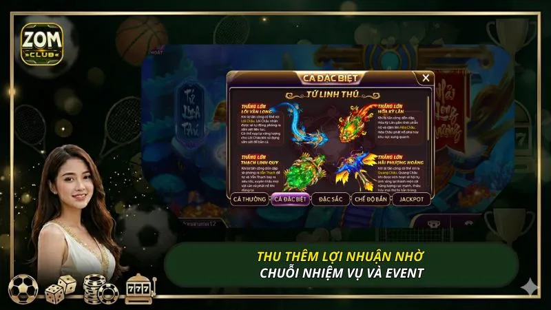 Thu thêm lợi nhuận nhờ chuỗi nhiệm vụ và event